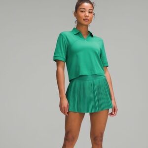 Lululemon Athletica Green Varsity High Rise Pleated Tennis Skirt